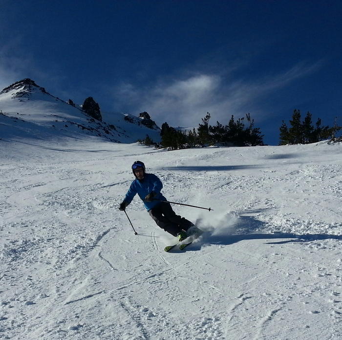 David skiing with Parkinson's disease